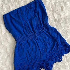 Royal blue romper